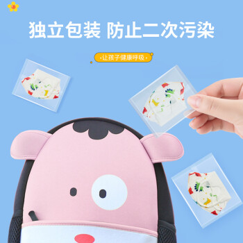 界面3D立體折疊式一次性醫(yī)用兒童口罩圖片3