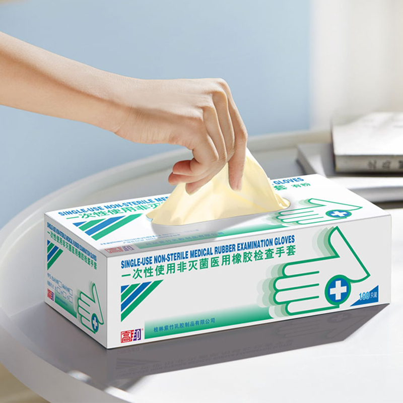 高邦604-010051一次性使用非滅菌醫(yī)用橡膠檢查手套小號S碼圖片4
