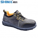 SHIMA?，擠16002-1防砸防滑耐磨絨面牛皮安全勞保鞋