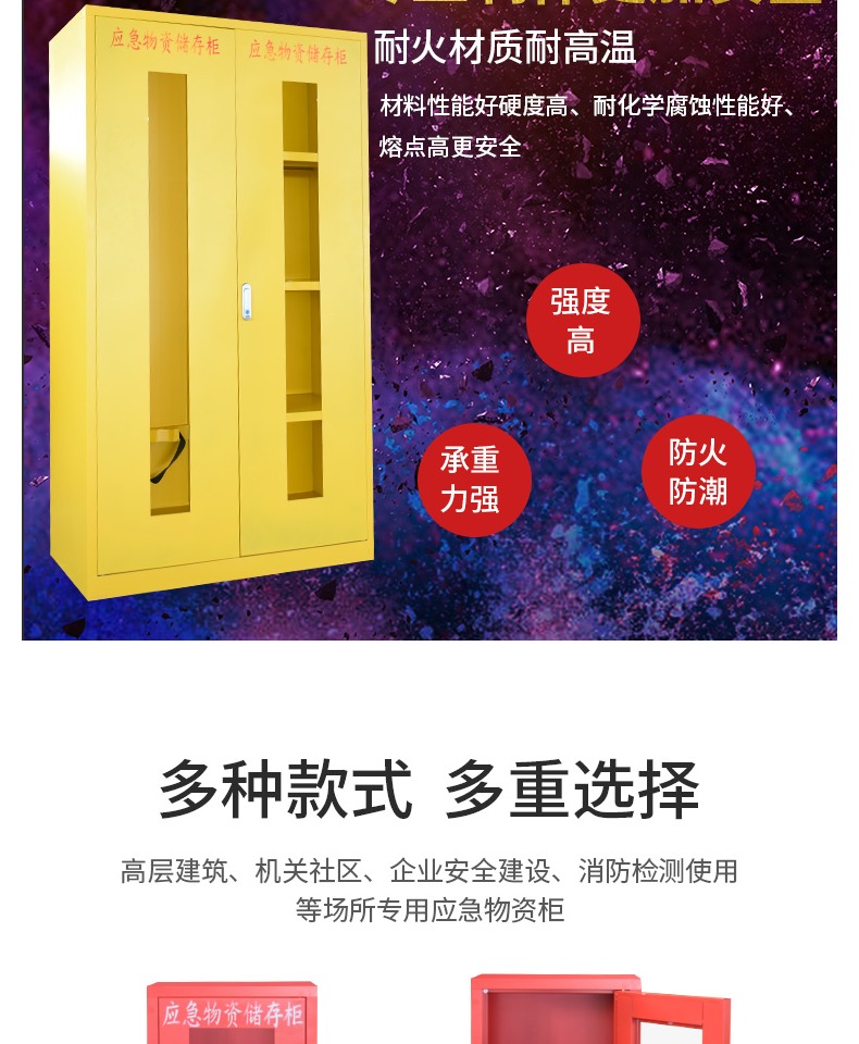 ppe應(yīng)急物資柜緊急事故防護(hù)用品儲存柜圖片4