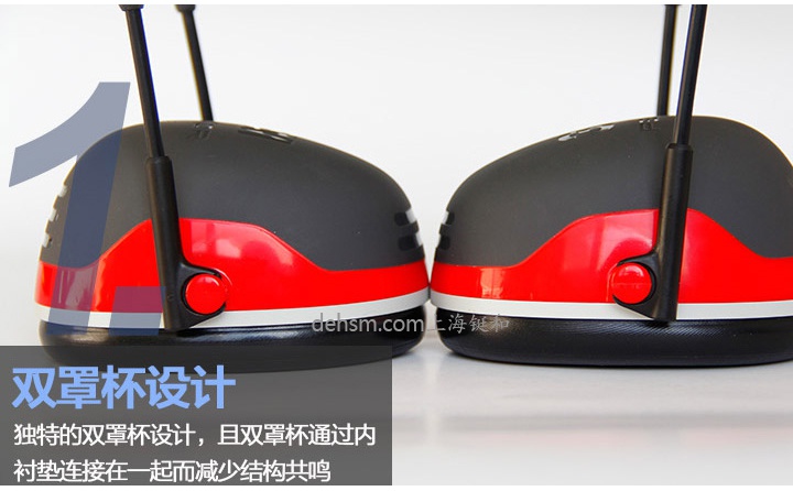 3M X3A頭戴式高降噪隔音耳罩雙罩杯設(shè)計(jì)，減少結(jié)構(gòu)共鳴