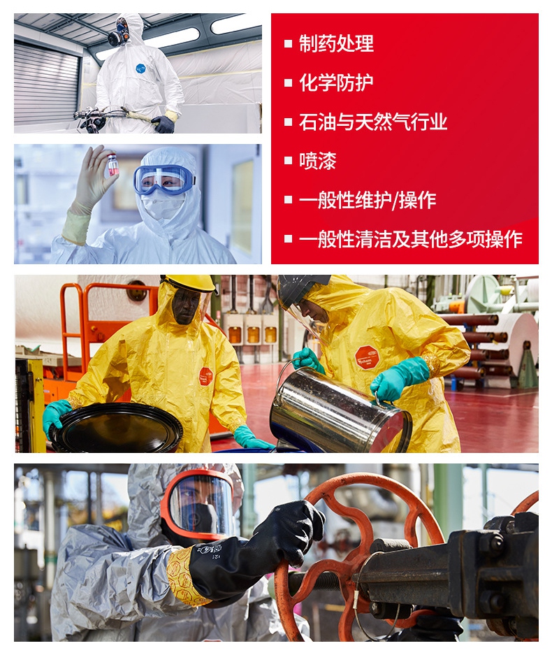 杜邦Tychem2000化學(xué)防護服TC198T LY應(yīng)用領(lǐng)域