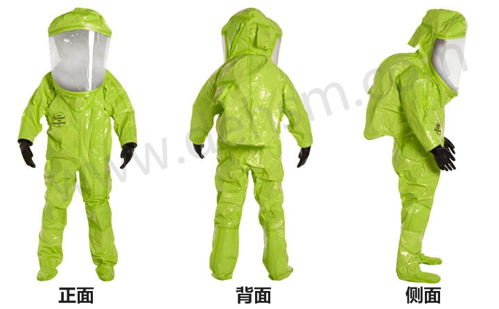 杜邦TK554 A級防護(hù)服正面、背面及側(cè)面圖